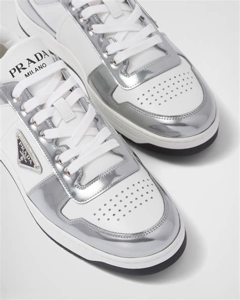 mens silver prada sneakers|prada sneakers no closet.